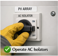 Operate AC Isolators