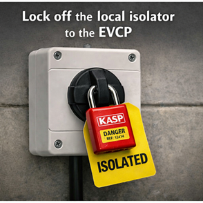 Lock off the local isolator to the EVCP